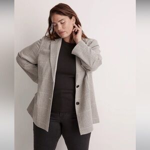 Madewell The Plus Dorset Blazer in Galloway Plaid